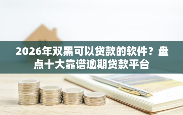 2026年双黑可以贷款的软件？盘点十大靠谱逾期贷款平台