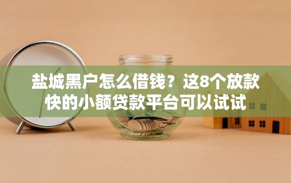 盐城黑户怎么借钱？这8个放款快的小额贷款平台可以试试