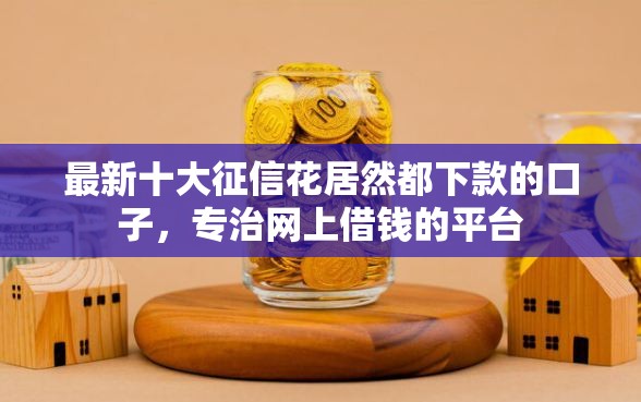 最新十大征信花居然都下款的口子，专治网上借钱的平台