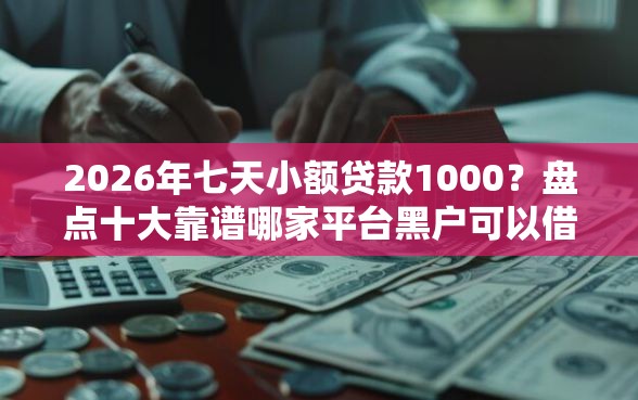 2026年七天小额贷款1000？盘点十大靠谱哪家平台黑户可以借钱