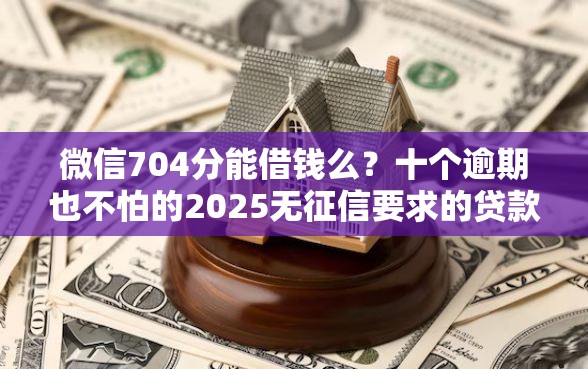 微信704分能借钱么？十个逾期也不怕的2025无征信要求的贷款平台