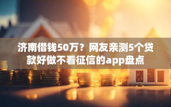 济南借钱50万?网友亲测5个贷款好做不看征信的app盘点 济南借钱50万?网友亲测5个贷款好做不看征信的app盘点