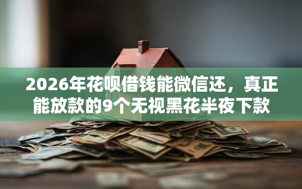 2026年花呗借钱能微信还，真正能放款的9个无视黑花半夜下款的网贷平台推荐
