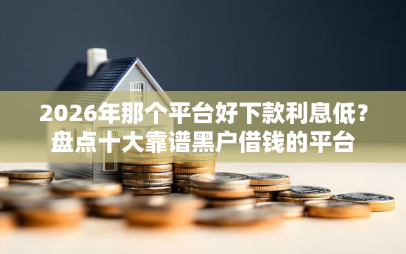 2026年那个平台好下款利息低？盘点十大靠谱黑户借钱的平台