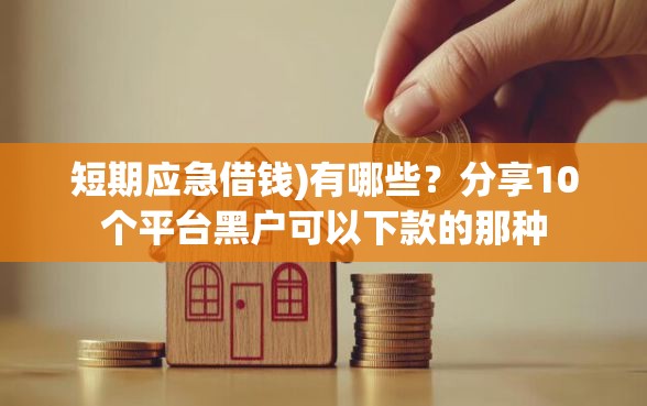 短期应急借钱)有哪些？分享10个平台黑户可以下款的那种