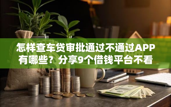 怎样查车贷审批通过不通过APP有哪些？分享9个借钱平台不看征信容易通过