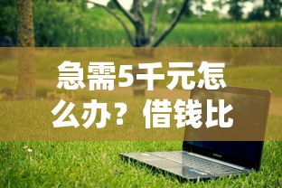 急需5千元怎么办？借钱比较快的平台软件试试这8个无门槛平台