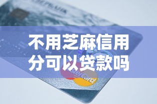 不用芝麻信用分可以贷款吗？盘点7个百度贷款平台叫什么给你参考