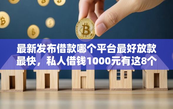 最新发布借款哪个平台最好放款最快，私人借钱1000元有这8个渠道