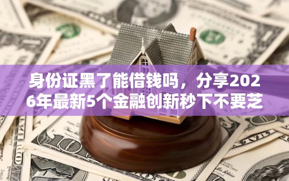 身份证黑了能借钱吗，分享2026年最新5个金融创新秒下不要芝麻分的平台