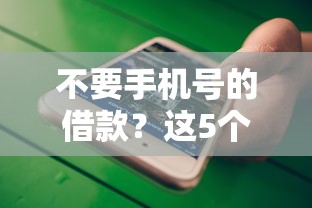 不要手机号的借款？这5个最快的贷款平台值得一试