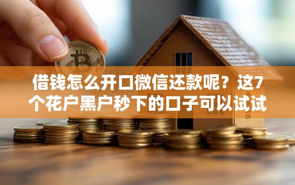 借钱怎么开口微信还款呢？这7个花户黑户秒下的口子可以试试
