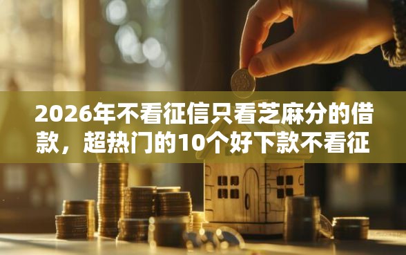2026年不看征信只看芝麻分的借款，超热门的10个好下款不看征信的网贷平台推荐