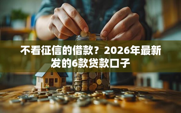 不看征信的借款？2026年最新发的6款贷款口子
