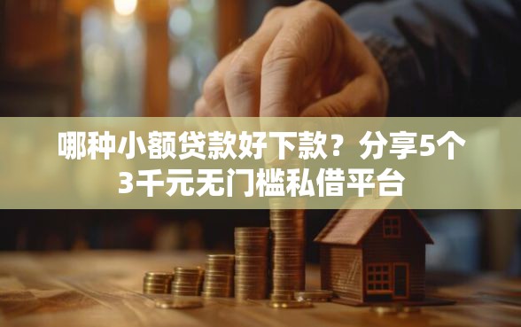 哪种小额贷款好下款？分享5个3千元无门槛私借平台