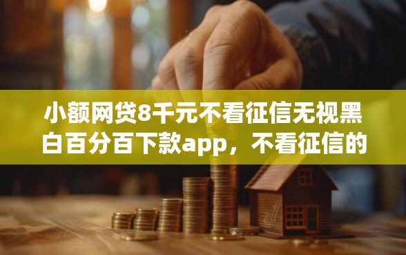 小额网贷8千元不看征信无视黑白百分百下款app，不看征信的贷款十万的5个平台介绍