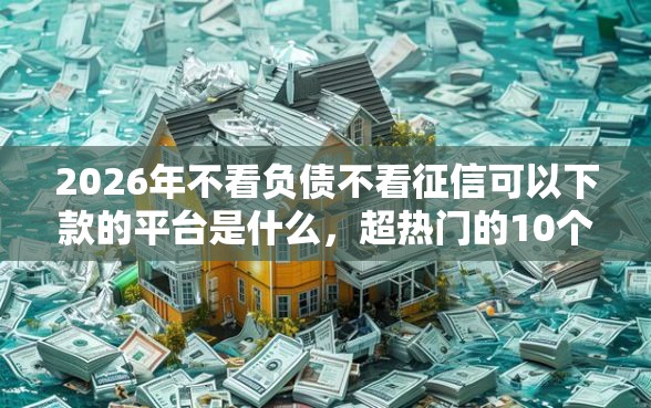 2026年不看负债不看征信可以下款的平台是什么，超热门的10个能贷款的平台推荐