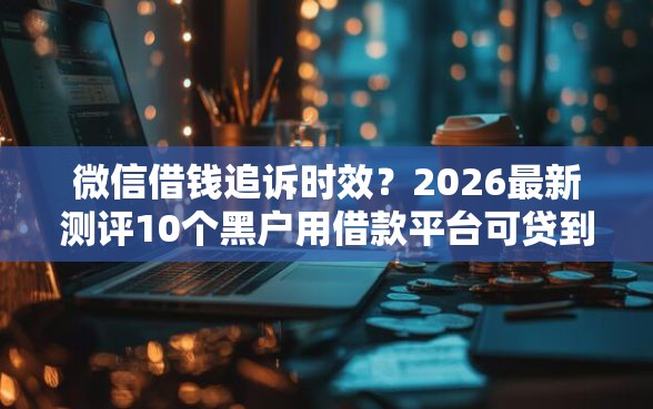 微信借钱追诉时效？2026最新测评10个黑户用借款平台可贷到款