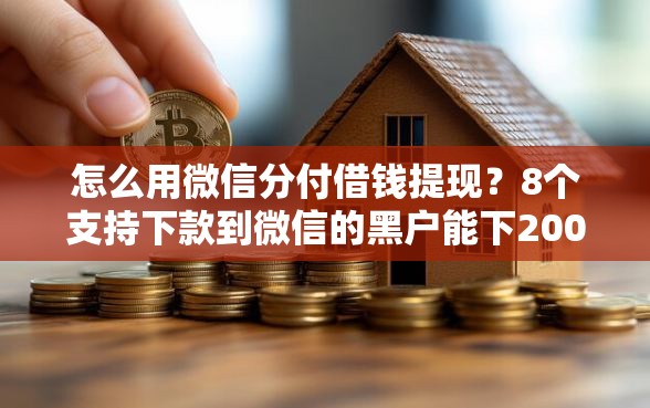 怎么用微信分付借钱提现？8个支持下款到微信的黑户能下200的小贷口子