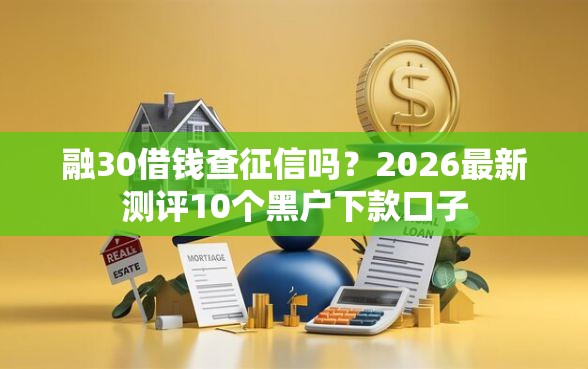 融30借钱查征信吗？2026最新测评10个黑户下款口子