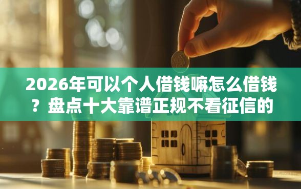 2026年可以个人借钱嘛怎么借钱？盘点十大靠谱正规不看征信的小额贷款软件