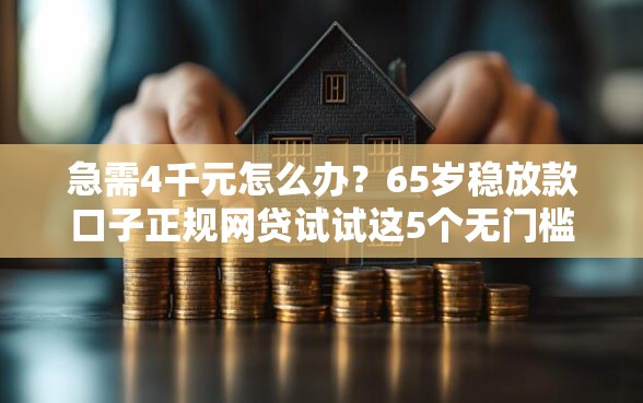 急需4千元怎么办？65岁稳放款口子正规网贷试试这5个无门槛平台