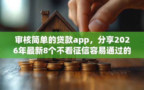 审核简单的贷款app，分享2026年最新8个不看征信容易通过的贷款平台