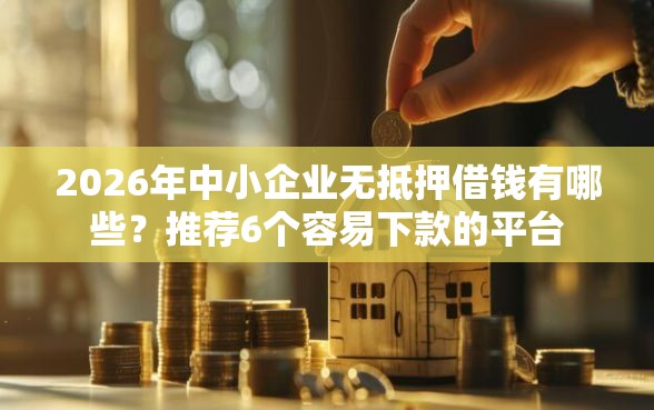 2026年中小企业无抵押借钱有哪些？推荐6个容易下款的平台