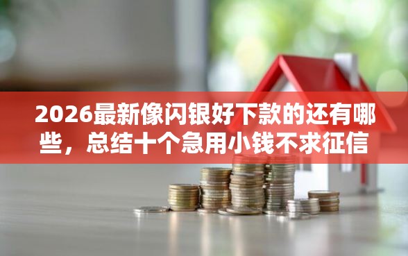 2026最新像闪银好下款的还有哪些，总结十个急用小钱不求征信流水轻松贷的口子！