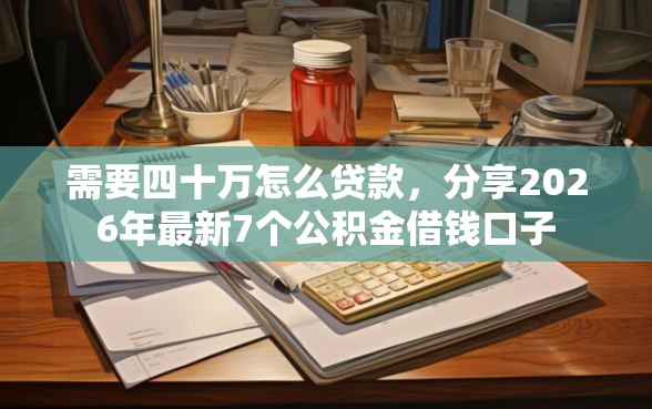 需要四十万怎么贷款，分享2026年最新7个公积金借钱口子