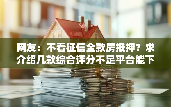网友：不看征信全款房抵押？求介绍几款综合评分不足平台能下款