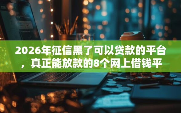 2026年征信黑了可以贷款的平台，真正能放款的8个网上借钱平台好最正规推荐
