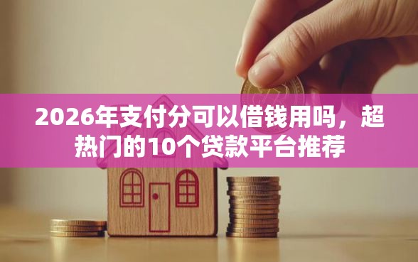 2026年支付分可以借钱用吗，超热门的10个贷款平台推荐