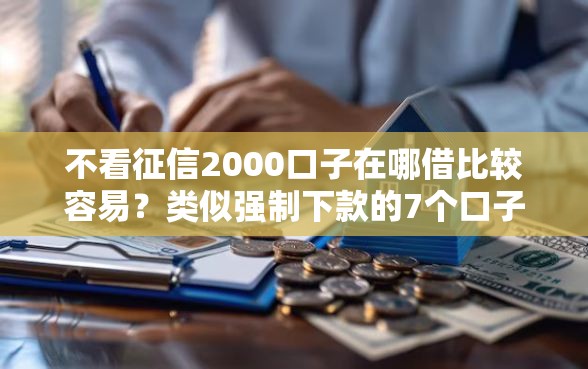 不看征信2000口子在哪借比较容易？类似强制下款的7个口子参考
