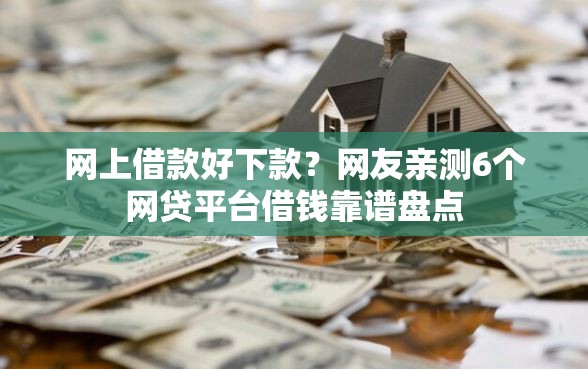 网上借款好下款？网友亲测6个网贷平台借钱靠谱盘点