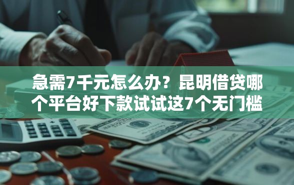 急需7千元怎么办？昆明借贷哪个平台好下款试试这7个无门槛平台