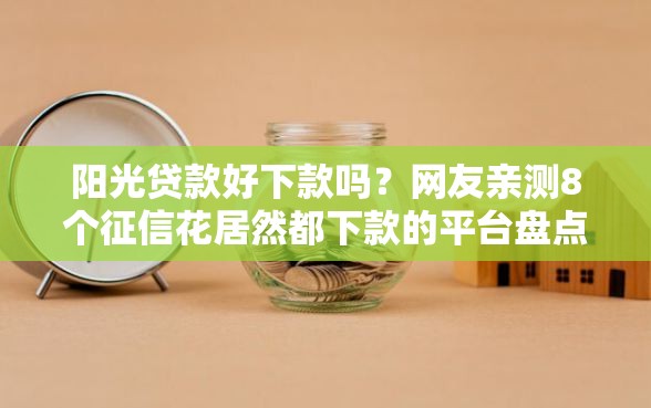 阳光贷款好下款吗？网友亲测8个征信花居然都下款的平台盘点