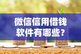 微信信用借钱软件有哪些？十大平台容易借款成功推荐