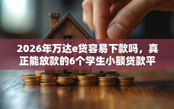 2026年万达e贷容易下款吗，真正能放款的6个学生小额贷款平台推荐