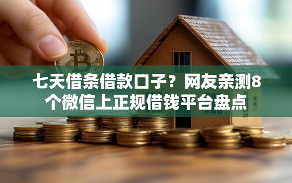 七天借条借款口子？网友亲测8个微信上正规借钱平台盘点