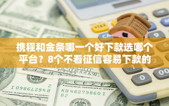 携程和金条哪一个好下款选哪个平台？8个不看征信容易下款的口子推荐
