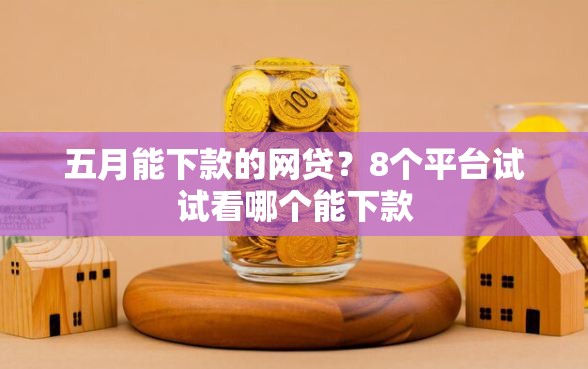 五月能下款的网贷？8个平台试试看哪个能下款