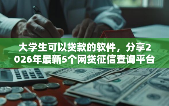 大学生可以贷款的软件，分享2026年最新5个网贷征信查询平台