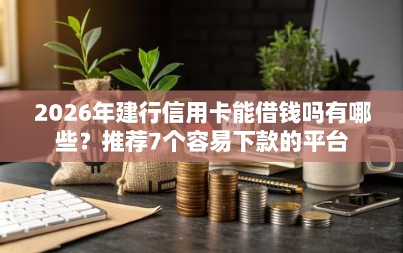 2026年建行信用卡能借钱吗有哪些？推荐7个容易下款的平台