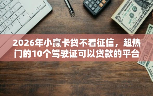 2026年小赢卡贷不看征信，超热门的10个驾驶证可以贷款的平台推荐