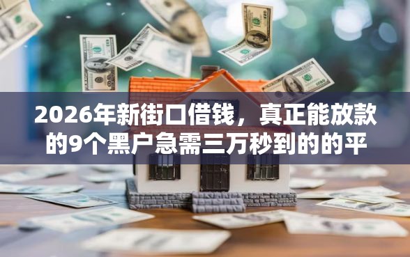 2026年新街口借钱，真正能放款的9个黑户急需三万秒到的的平台推荐