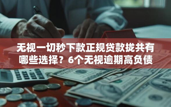 无视一切秒下款正规贷款拢共有哪些选择？6个无视逾期高负债秒过口子详解
