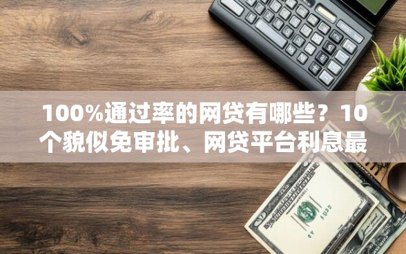 100%通过率的网贷有哪些？10个貌似免审批、网贷平台利息最低合集
