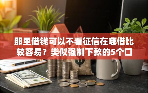 那里借钱可以不看征信在哪借比较容易？类似强制下款的5个口子参考