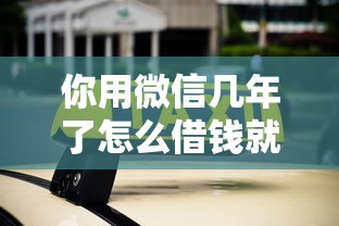你用微信几年了怎么借钱就选这5个3000元平台贷款不看征信
